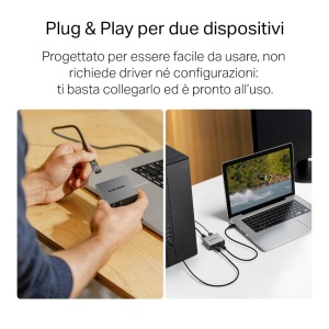 Splitter LAN Mercusys MEH25, 1 la 2 porturi Gigabit, Aluminiu, Plug Play - Img 5