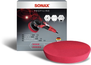 Sponge de polishare SONAX SchaumPad hart 150 mm, dur, pentru masini