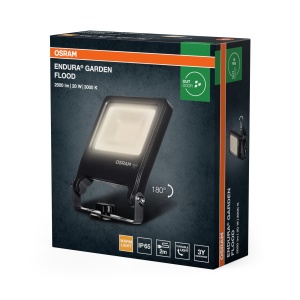 Spot de gradina Osram ENDURA, 20W, 1700lm, 3000K, aluminiu gri inchis - Img 2