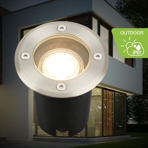 Spot LED incastrat in pardoseala TELEFUNKEN IP67, 10x11,5 cm, Negru - Img 2
