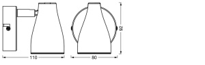 Spot LED LEDVANCE PEAR, 4.3W, 210lm, gri, cu lampa GU10 inclusa - Img 4