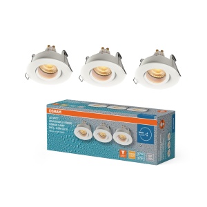 Spot LED Osram Einbaustrahler IP65, 4.5W, 320lm, Alb