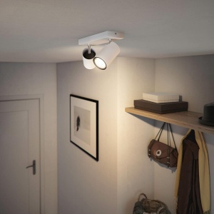 Spoturi de tavan Philips myLiving Kosipo, 2 x 5,5 W, flexibile, alb - Img 2