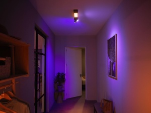 Spoturi LED inteligente Philips Hue Centris, 2 becuri, 16 milioane culori, negru - Img 2