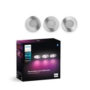 Spoturi LED Philips Hue Xamento White Color Ambiance Set 3 buc Control Inteligent Lumina Reglabila Aluminiu
