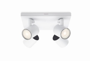 Spoturi LED Philips myLiving Runner 4, 12 W, alb, dimabile, cu 4 capete rotative - Img 2