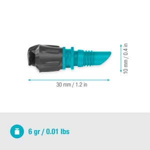 Spray pentru Irigare Gardena Micro-Drip 180 Grad, 5 bucati, Raza 3 m, Economisire Apa - Img 4