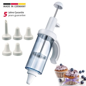 Spritza decorare Westmark 31162260 180 ml 5 duze TransparentAlb Inox - Img 2