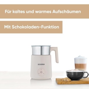 Spumant de lapte cu inductie SEVERIN Design Spumant electric de lapte cu recipient din otel inoxidabil spumare rece si calda functie de ciocolata potr - Img 10