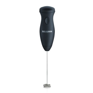 Spumant de lapte SEVERIN, spumant de lapte compact din otel inoxidabil, spumant de lapte electric cu functionare cu baterie si manevrare usoara, inclusiv 2 baterii, negru, SM 3590