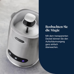 Spumator de lapte DeLonghi LatteMix EMF3.M, 250ml, alb, 3 functii - Img 5