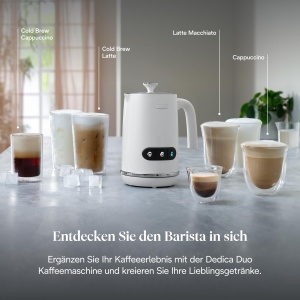 Spumator de lapte DeLonghi LatteMix EMF3.W, 250ml, alb, 3 functii - Img 4
