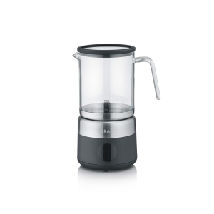 Spumator de lapte electric Graef MS802EU 5 programe cana din sticla detasabila afisaj touch negru