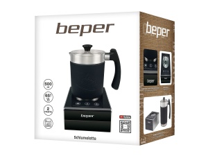 Spumator lapte Beper BB.200, 650W, 500ml, temperaturi ajustabile, negruargintiu - Img 9