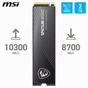 SSD Intern MSI SPATIUM M560 2 TB, PCIe 5.0, 10300 MBs citire - Img 2