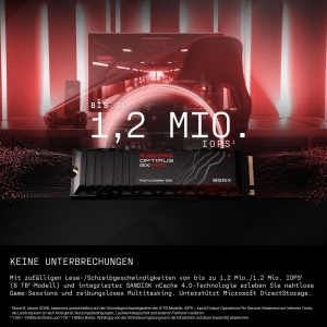 SSD NVMe SANDISK Optimus GX PRO 850X 2 TB, 73006600 MBs, cu racire - Img 2