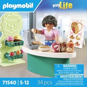 Stand de Dulciuri PLAYMOBIL MyLife 71540 pentru Copii de la 5 Ani - Img 4