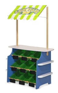 Stand de limonada Melissa Doug din lemn, cu 9 recipiente si semne de creta - Img 2