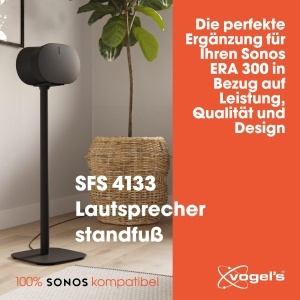 Stand pentru boxe Sonos Era 300 Vogels SFS 4133, inaltime 82 cm, negru - Img 3