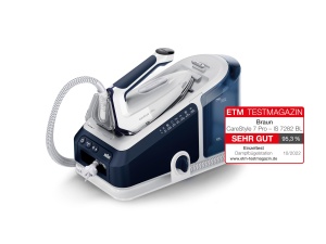 Statie de calcat Braun CareStyle 7 Pro IS 7282 BL 2700W Abur vertical Tehnologie iCare - Img 2