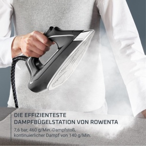 Statie de calcat Rowenta DG9610 Eco Steam Pro, 2800W, 7,6 Bar, NegruEucalipt - Img 3
