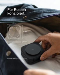 Statie de incarcare Belkin BoostCharge Pro 3-in-1, 15W, MagSafe, pentru iPhone si Apple Watch - Img 5
