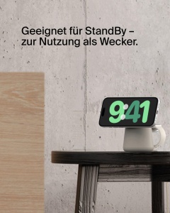 Statie de incarcare wireless Belkin BoostCharge Pro 2-in-1, 15 W, bej - Img 5