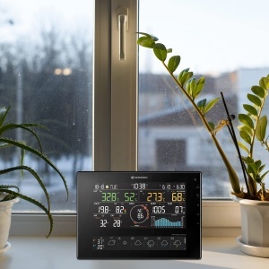Statie Meteo Bresser 11-Zile 4Cast CV WLAN 7-in-1 Solar, Negru - Img 8