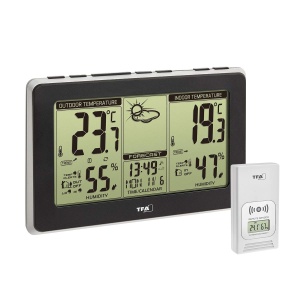 Statie Meteo TFA Dostmann Mondo 35.1151.01, cu senzor exterior, neagra