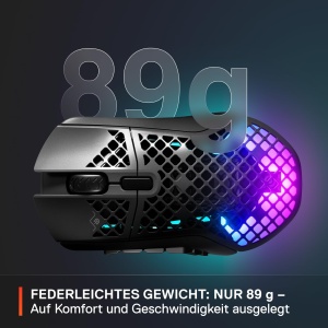 SteelSeries Aerox 9 Wireless Mouse Gaming RGB 18 Butoane Bluetooth 24 GHz - Img 5
