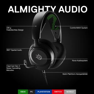 SteelSeries Arctis Nova 1X Gaming Headset Multi-System Hi-Fi Surround Sound - Img 2