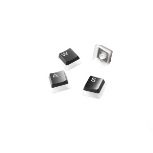 SteelSeries PrismCaps - Set de taste dublu cu aspect de "budinca" - Compatibilitate cu toate tastaturile mecanice majore - Piston MX - Negru (aspect de tastatura germana) - Img 3