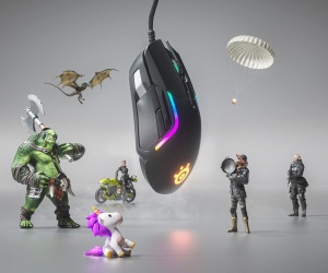 SteelSeries Rival 5 - Mouse gaming - TrueMove Air Senzor optic cu 18CPI - 9 butoane programabile - Greutate pana 85 grame, Negru - Img 2