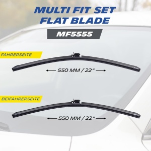 Stergatoare parbriz Michelin Multi Fit Set MF5555 550 mm Aerodinamice si Silentioase - Img 2