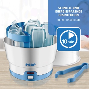 Sterilizator cu aburi reer VapoMat pentru biberoane, capacitate 6 biberoane - Img 5