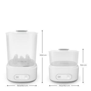 Sterilizator electric de sticle Kinderkraft SANVO 3in1, capacitate 5 sticle, fara chimicale - Img 14