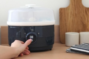 Sterilizator si uscator BEABA 2-in-1 SterilnDry 6 biberoane Night Blue - Img 5