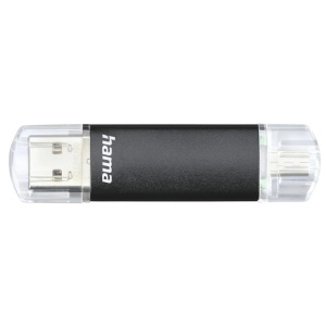 Stick USB Hama Laeta Twin 256GB, USB 3.2 Gen 1, microUSB, Negru - Img 2