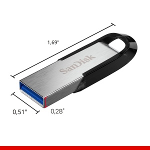 Stick USB SanDisk Ultra Flair 256 GB, 150 MBs, Negru - Img 7