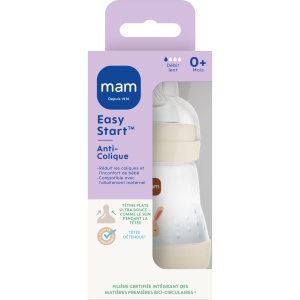 Sticla Anticolici MAM Easy Start 160 ml, Culoare Sand, Cu Sistem Anti-Colici - Img 3