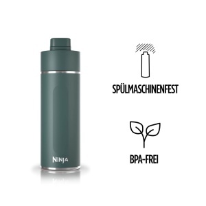Sticla de apa Ninja Thirsti, 700ml, inox, culoare verde - Img 7