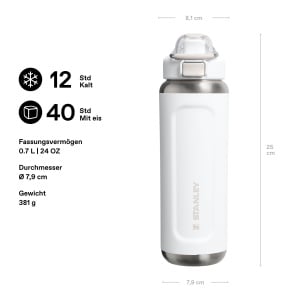 Sticla de apa Stanley Wellspring 0.7L - Frost, din inox, izolare termica - Img 2