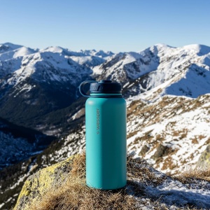 Sticla de apa Wessper Active Max Steeline 1L, inox, BPA-free, marine - Img 6
