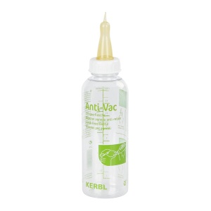 Sticla de hranire Kerbl Anti-Vac 450 ml, transparenta, pentru animale - Img 1