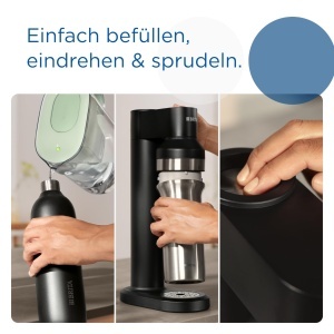 Sticla din inox BRITA sodaTRIO, 0,65l, neagra, izolata, cu maner din silicon - Img 4
