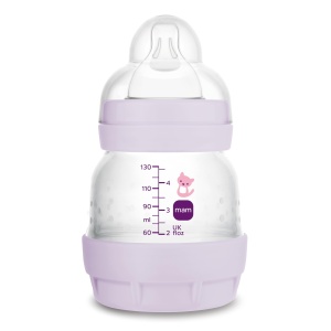 Sticla pentru bebelusi MAM Easy Start, 130 ml, anti-colici, roz