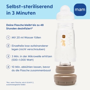 Sticla pentru bebelusi MAM Easy Start Anti-Colic 160 ml, cu tetina SkinSoft, pentru 0 luni - Img 7