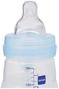 Sticla pentru bebelusi MAM Easy Start Anti-Colic, 8 flacoane, 130-260 ml, culoare albastra - Img 5
