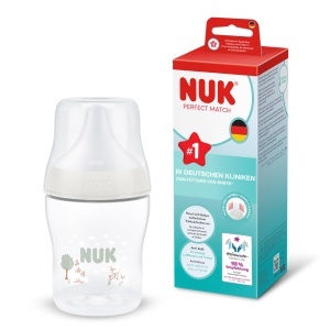 Sticla pentru bebelusi NUK Perfect Match, 150 ml, Anti-colici, cu control temperatura