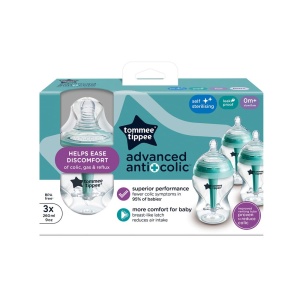 Sticla pentru bebelusi Tommee Tippee Advanced Anti-Kolik, 260ml, 3 bucati - Img 2